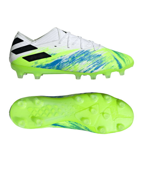 adidas NEMEZIZ Uniforia 19.1 AG Weiss Grün - weiss