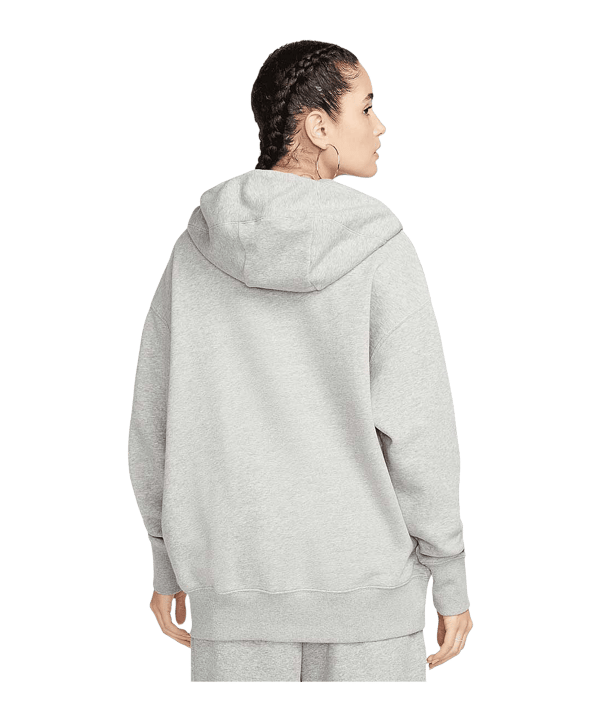 Nike Phoenix Fleece Oversized Jacke Damen Grau F063 - grau