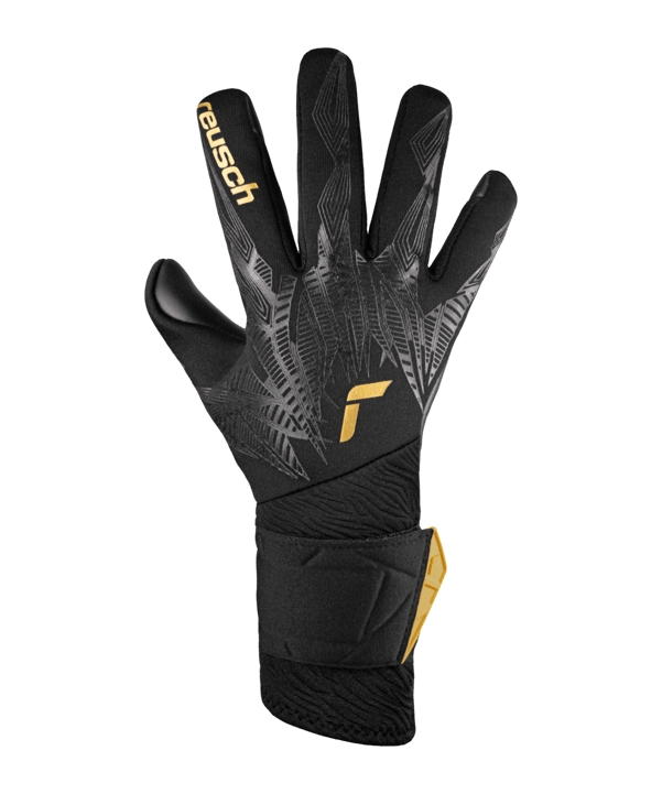 Reusch Pure Contact Infinity TW-Handschuhe Night Spark 2024 Schwarz Gold Schwarz F7706 - schwarz