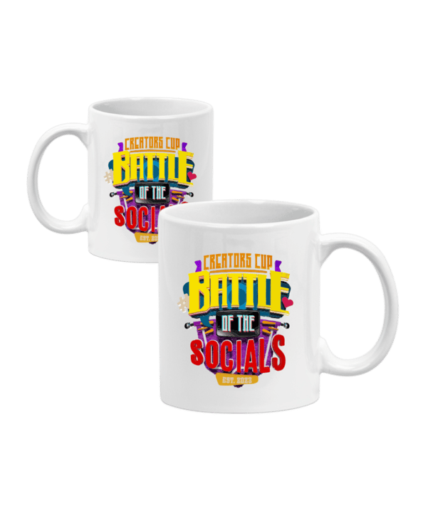 Battle of the Socials Tasse "Logo Mug" Weiss - weiss