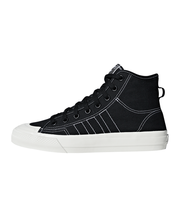 adidas Originals Nizza RF Hi Schwarz Weiss - schwarz