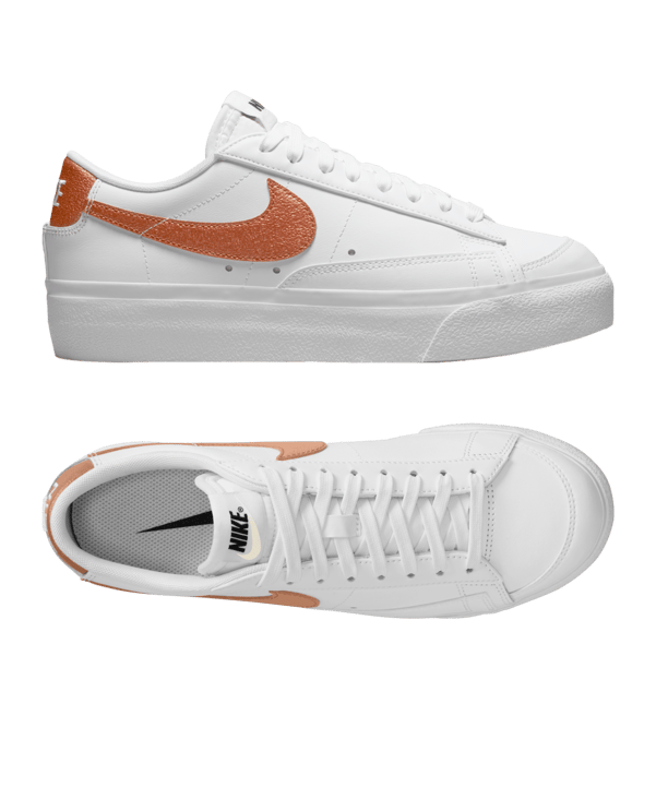 Nike Blazer Platform Low Damen Weiss F100 - weiss