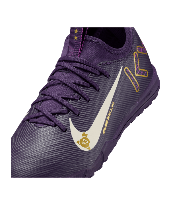 Nike Jr Air Zoom Mercurial Vapor XVI Academy TF Kylian Mbappe Signature Kids Lila F500 - lila