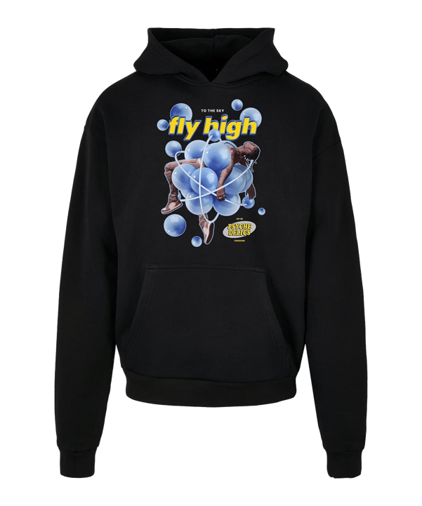 Mister Tee Psychadellic Oversized Hoody Schwarz - schwarz