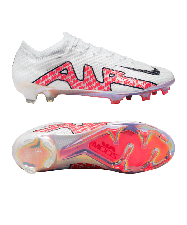 Nike Air Zoom Mercurial Vapor XV Elite FG Weiss Rot F101 - weiss