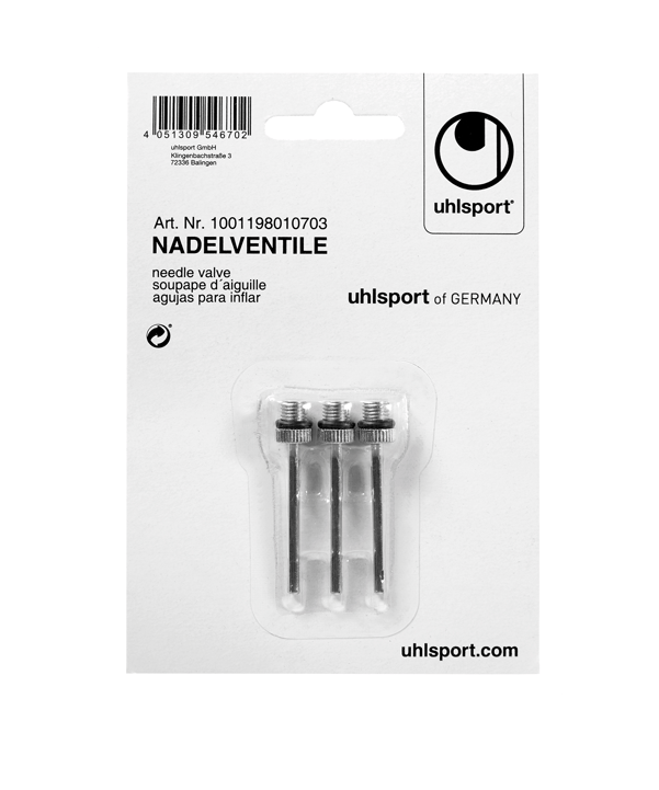 uhlsport Nadelventile 3 Stück Grau F03 - grau