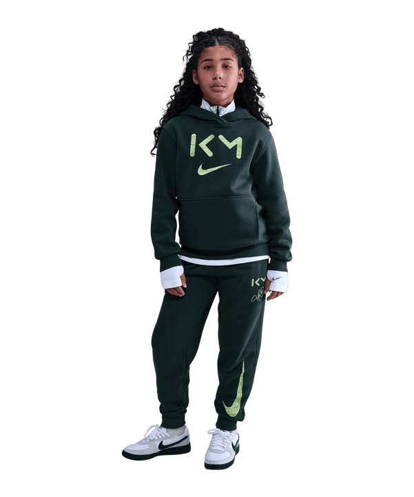 Nike Kylian Mbappe Club Hoody Kids Grün F390 - gruen