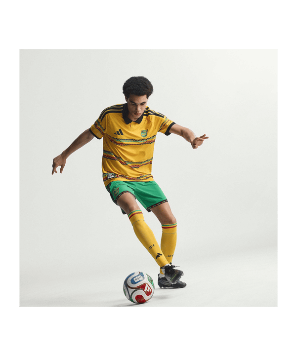 adidas JFF Jamaika Authentic Trikot Home WC 2026 Gelb - gelb