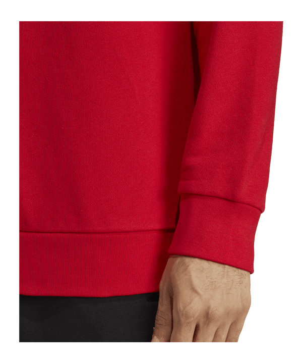 adidas Originals Trefoil Crew Sweatshirt Rot Weiss - rot