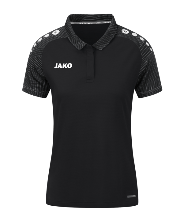 JAKO Performance Polo Damen Schwarz Grau F804 - schwarz