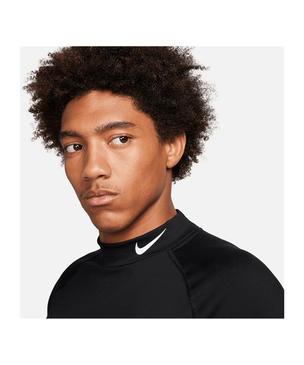 Nike Warm Mock Sweatshirt Schwarz F010 - schwarz