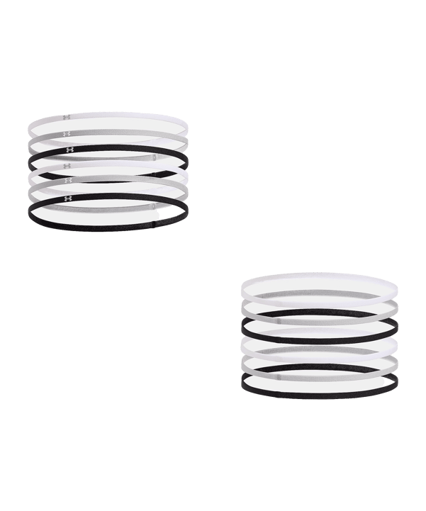 Under Armour Mini Elastic 6PK Stirnband Damen Schwarz F001 - schwarz