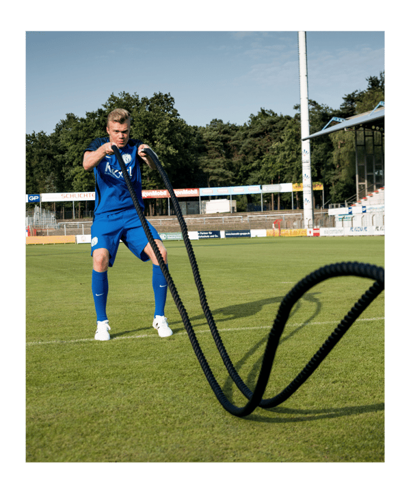 Cawila GYM ROPE | Battlerope | 12m Schwarz - schwarz