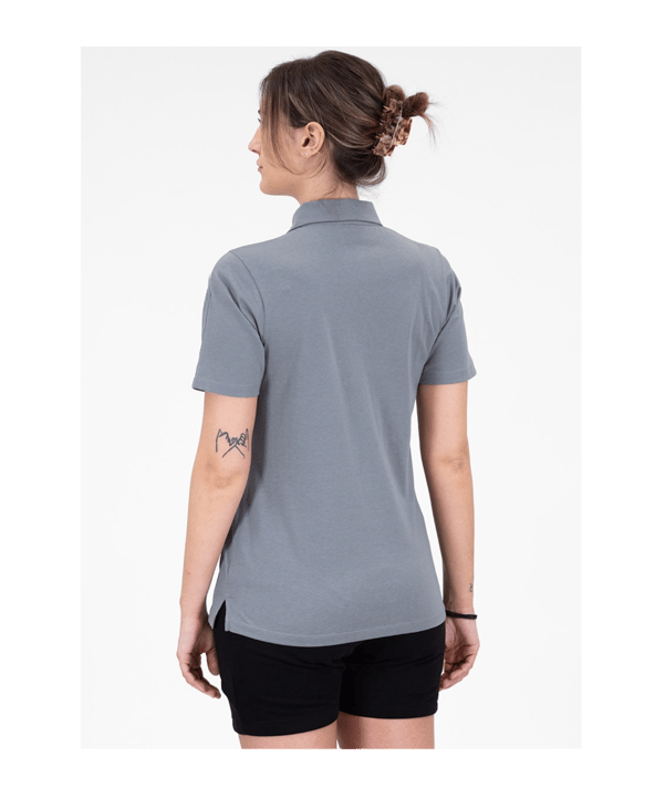 JAKO Power Poloshirt Damen Grau Weiss F840 - grau