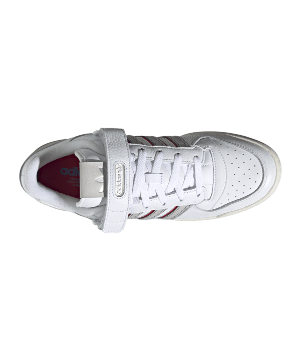 adidas Originals Forum Low Weiss Grau Blau - weiss