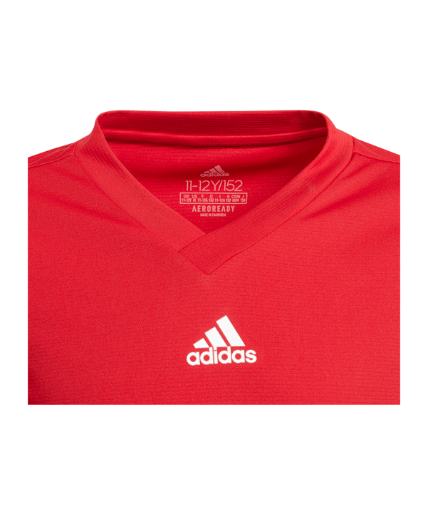 adidas Team Base Top langarm Kids Rot - rot