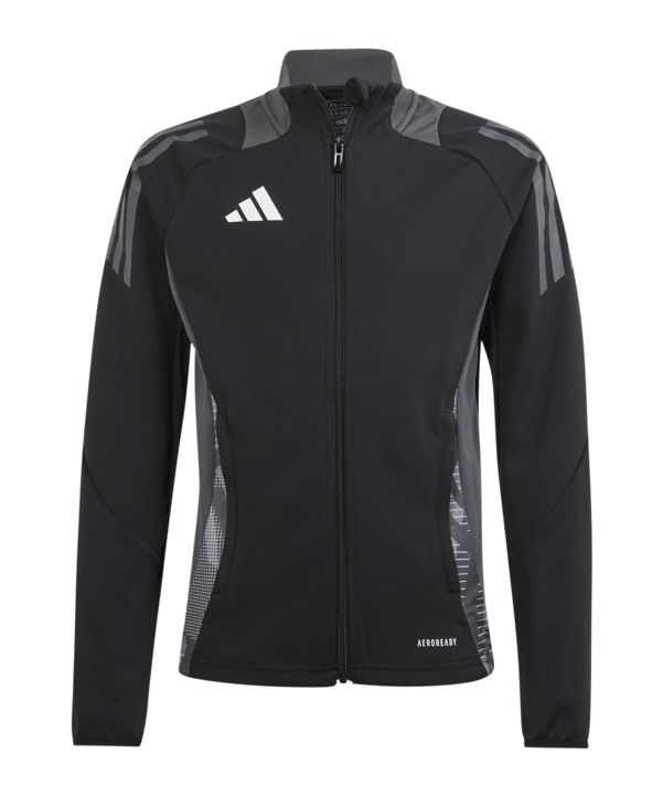adidas Tiro 24 Competition Trainingsjacke Kids Schwarz - schwarz