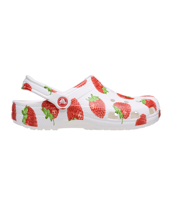 Crocs Classics Fresh Fruits Clog Badelatsche Rot - rot