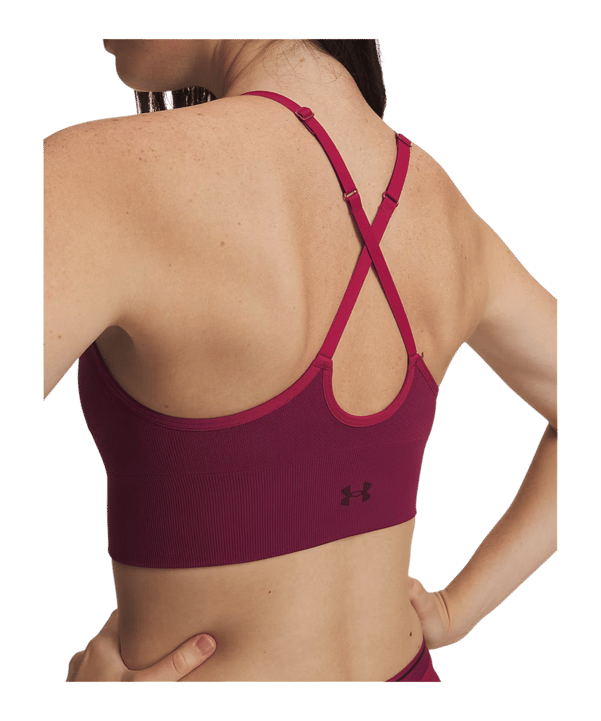 Under Armour Vanish Seamless Low Sport-BH Damen Rot F622
