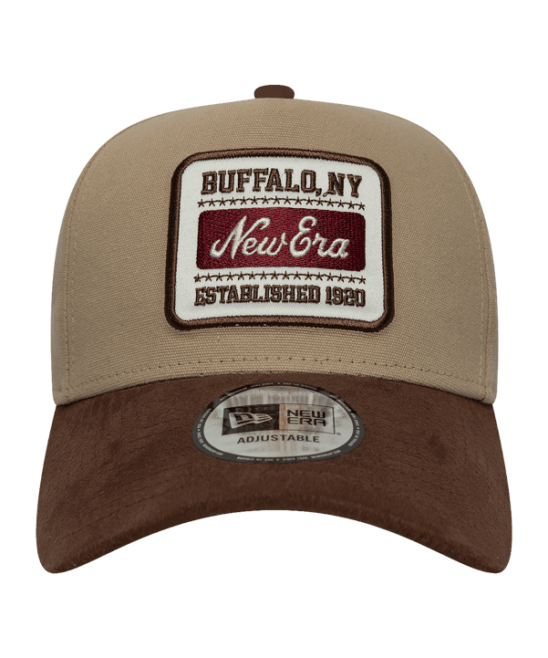 New Era Ne Patch Suede Eframe Cap Beige - beige