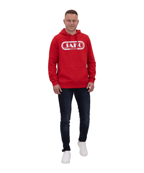 JAKO Retro Hoody Rot F100 - rot