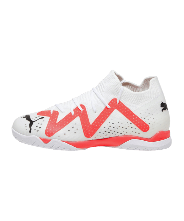 PUMA FUTURE Match+ Mid IT Halle Breakthrough Jr Kids Weiss Rot Schwarz F01 - weiss