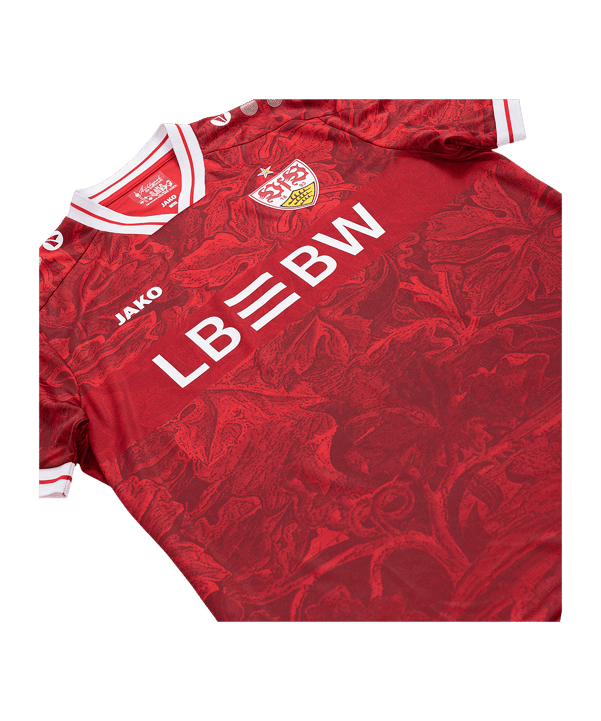 JAKO VfB Stuttgart Maglietta Away 2025/2026 Rosso C110 - rosso