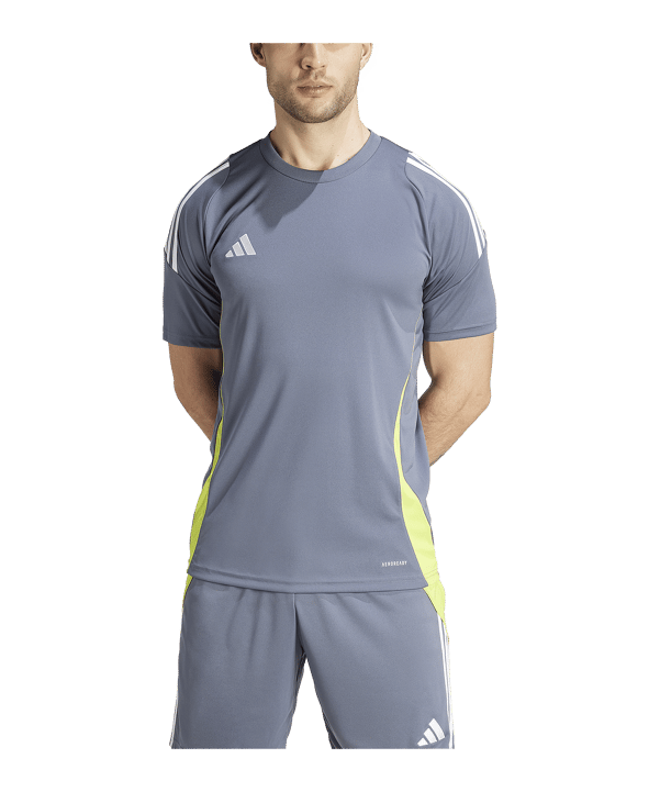 adidas Tiro 24 Trikot Grau Weiss Gelb - grau