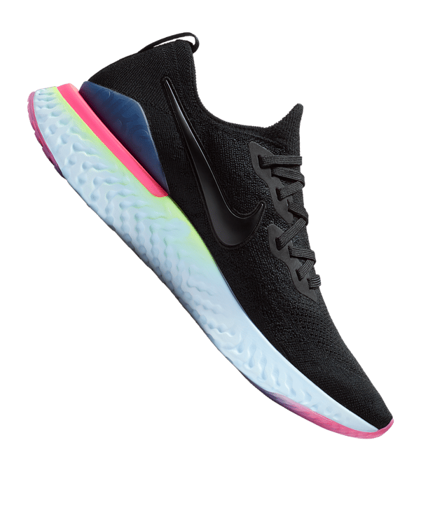 Nike Epic React Flyknit 2 Running Schwarz F003 - schwarz