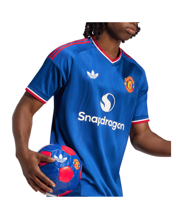 adidas Manchester United Authentic Trikot Away 2026/2027 Blau