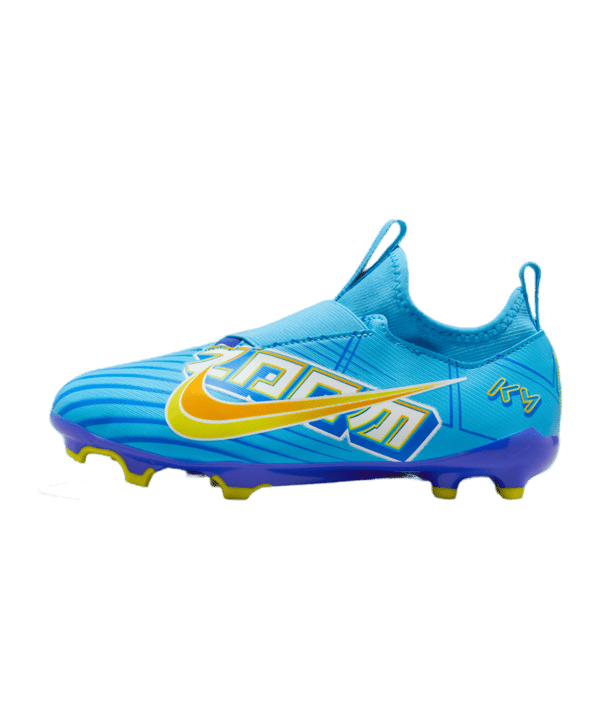 Nike Jr Air Zoom Mercurial Vapor XV Academy FG/MG Mbappe Signature Kids Blau F400 - blau