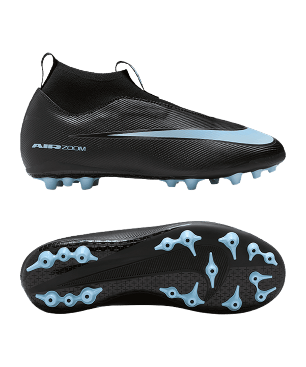 Nike Air Zoom Mercurial Superfly X Academy AG Shadow Kids Schwarz F001 - schwarz