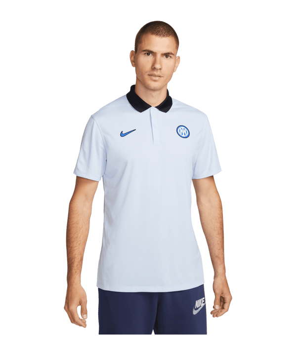 Nike Inter Mailand Polo Shirt Hellblau F548 - blau