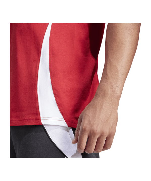adidas Tiro 24 T-Shirt Rot Weiss - rot