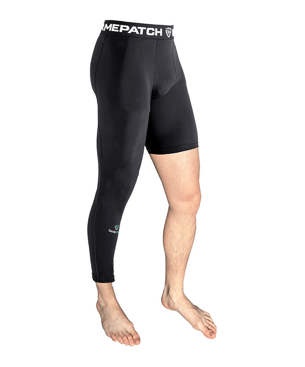 Gamepatch Single-leg Right Tight Schwarz F170 - schwarz