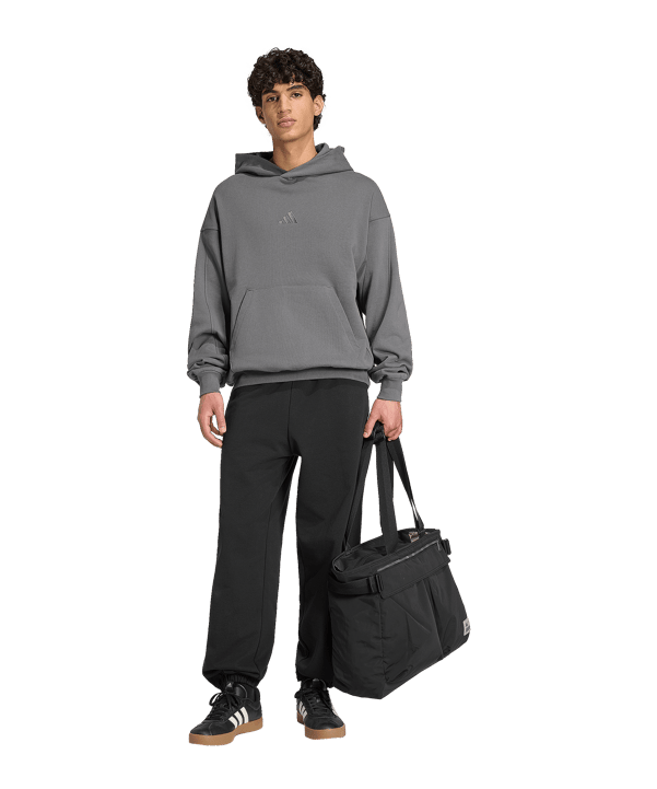 adidas Kit Small Logo Hoody Grigio - grigio