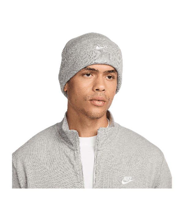 Nike Swoosh Peak Beanie Gris C063 - gris