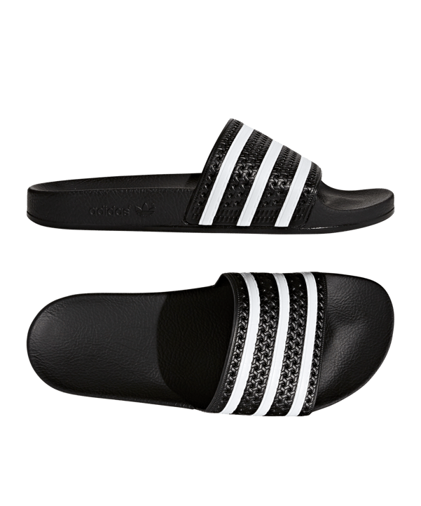adidas Originals Adilette Schwarz Weiss - schwarz