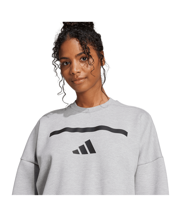 adidas Z.N.E. Sweatshirt Damen Grau - grau