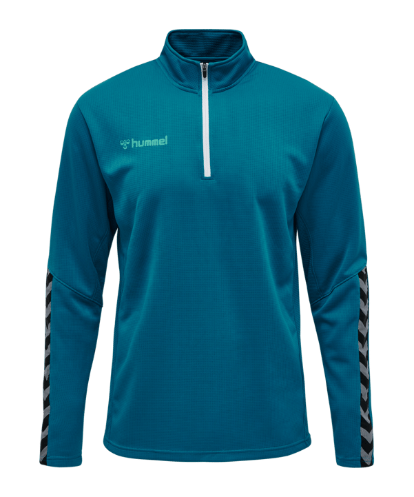 Hummel Authentic HalfZip Sweatshirt Türkis F8745 - tuerkis