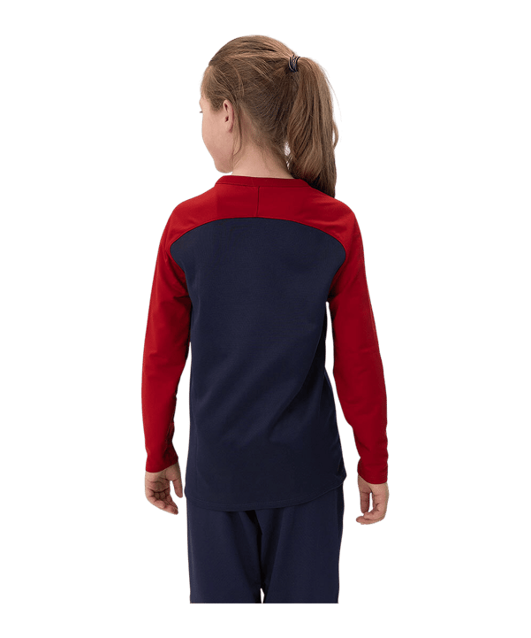 JAKO Iconic Sweatshirt Kids Blau Rot F901 - blau