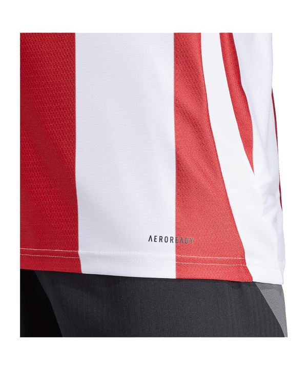 adidas Striped 24 Trikot Weiss Rot - weiss