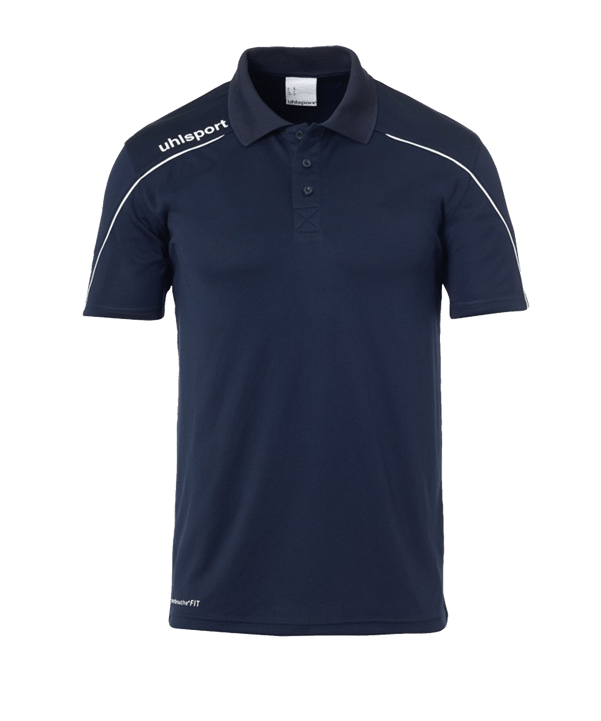 uhlsport Stream 22 Poloshirt Kids Blau Weiss F12 - blau