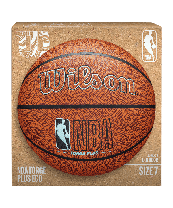 Wilson NBA Forge Plus Eco Basketball Indoorball Grau - braun