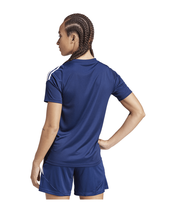 adidas Tiro 24 Trikot Damen Blau Weiss - blau