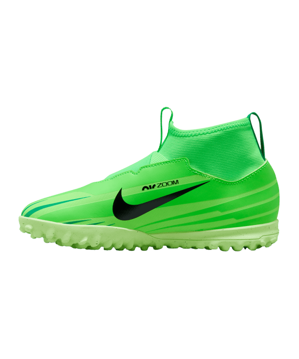Nike Jr Air Zoom Mercurial Superfly IX Academy TF Dream Speed 8 Kids Grün Schwarz F300 - gruen