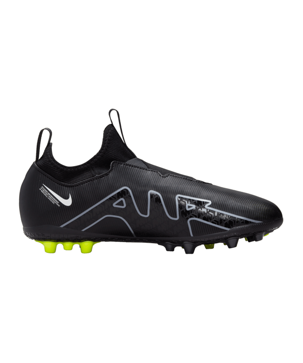 Nike Jr Air Zoom Mercurial Vapor XV Shadow Academy AG Kids Schwarz Grau F001 - schwarz