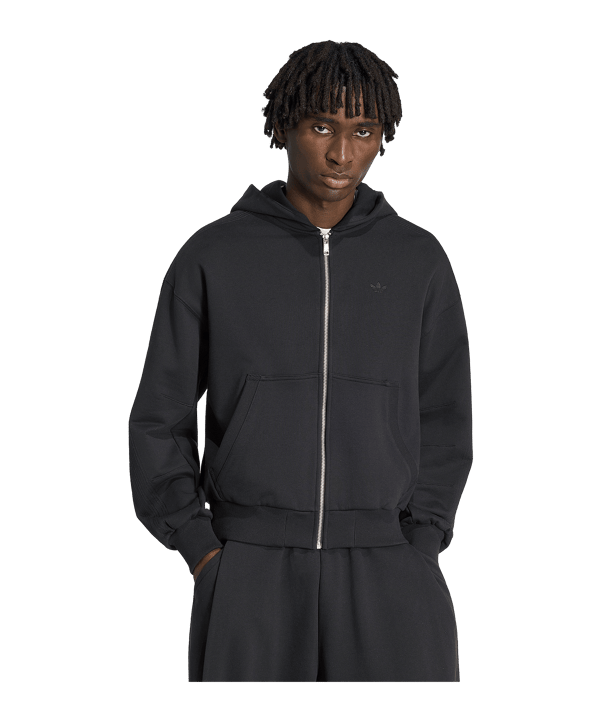 adidas Originals Premium Essentials Cropped Veste à capuche Noir - noir