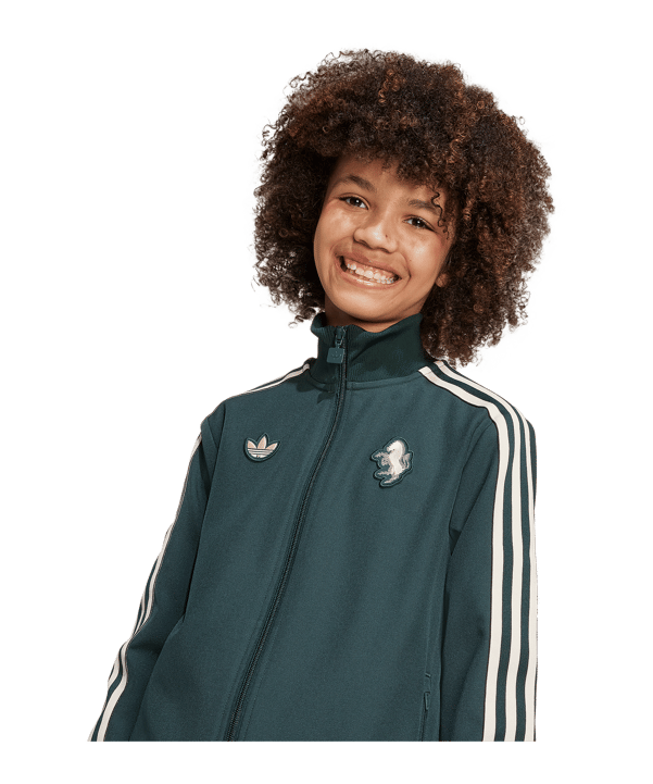 adidas Juventus Turin Icon Track Sweatshirt Kids Grün - gruen