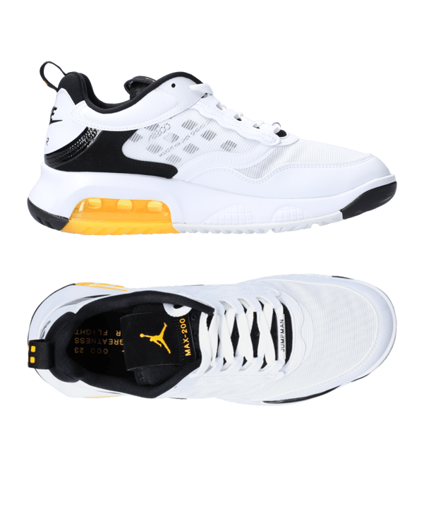 Jordan Air Max 200 Weiss Grau Orange F108 - weiss